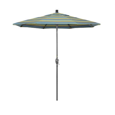 California Umbrella Patio Umbrella, Octagon, 95.5" H, Sunbrella Fabric, Astoria Lagoon 194061028889