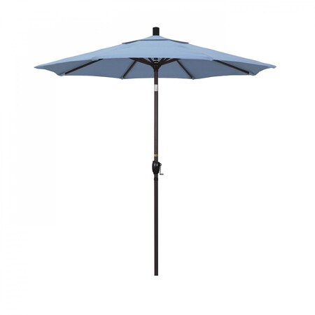 California Umbrella Patio Umbrella, Octagon, 95.5" H, Sunbrella Fabric, Air Blue 194061029497