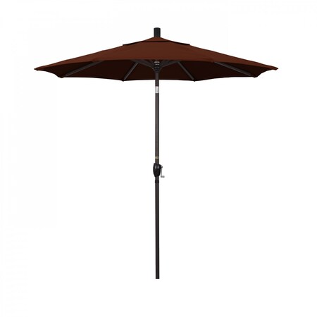 California Umbrella Patio Umbrella, Octagon, 95.5" H, Pacifica Fabric, Brick 194061030134