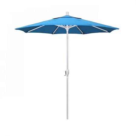 California Umbrella Patio Umbrella, Octagon, 95.5" H, Sunbrella Fabric, Canvas Cyan 194061030615