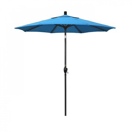 California Umbrella Patio Umbrella, Octagon, 95.5" H, Sunbrella Fabric, Canvas Cyan 194061031476