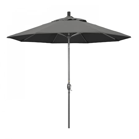 California Umbrella Patio Umbrella, Octagon, 101" H, Sunbrella Fabric, Charcoal 194061032022