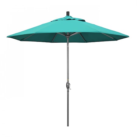 California Umbrella Patio Umbrella, Octagon, 101" H, Sunbrella Fabric, Aruba 194061032114