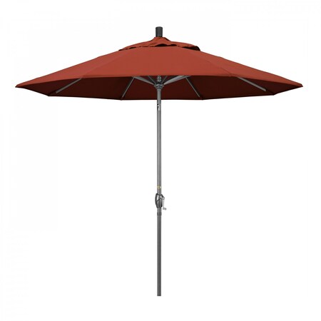 California Umbrella Patio Umbrella, Octagon, 101" H, Sunbrella Fabric, Terracotta 194061032183