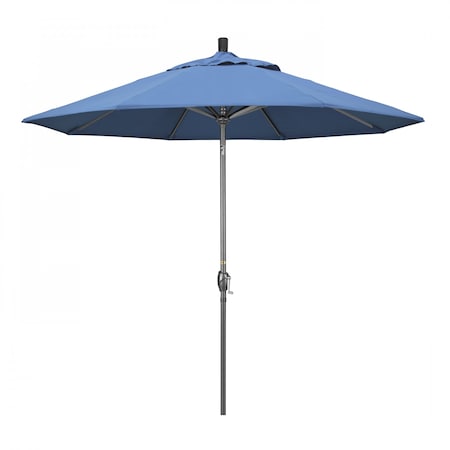 California Umbrella Patio Umbrella, Octagon, 101" H, Olefin Fabric, Frost Blue 194061032473