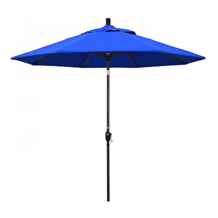 California Umbrella Patio Umbrella, Octagon, 101" H, Sunbrella Fabric, Pacific Blue 194061032886