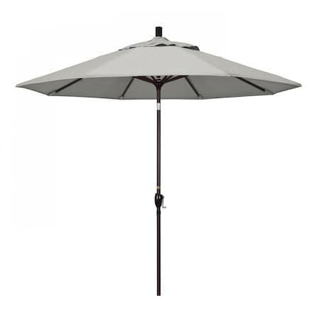 California Umbrella Patio Umbrella, Octagon, 101" H, Sunbrella Fabric, Granite 194061032893