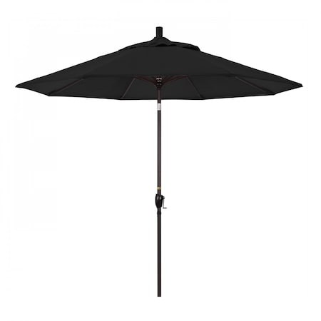 California Umbrella Patio Umbrella, Octagon, 101" H, Sunbrella Fabric, Black 194061032961