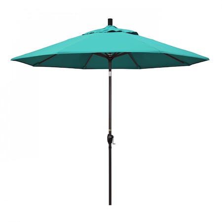 California Umbrella Patio Umbrella, Octagon, 101" H, Sunbrella Fabric, Aruba 194061033012