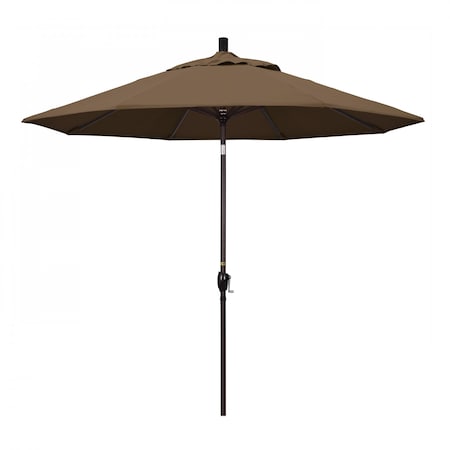California Umbrella Patio Umbrella, Octagon, 101" H, Sunbrella Fabric, Cocoa 194061033043