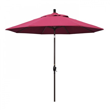 California Umbrella Patio Umbrella, Octagon, 101" H, Sunbrella Fabric, Hot Pink 194061033135