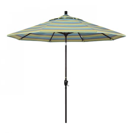California Umbrella Patio Umbrella, Octagon, 101" H, Sunbrella Fabric, Astoria Lagoon 194061033227