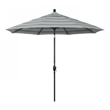 California Umbrella Patio Umbrella, Octagon, 101" H, Sunbrella Fabric, Gateway Mist 194061033289