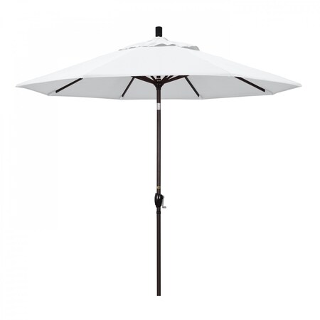 California Umbrella Patio Umbrella, Octagon, 101" H, Olefin Fabric, White 194061033319