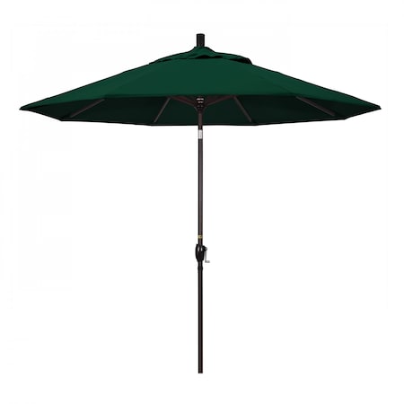 California Umbrella Patio Umbrella, Octagon, 101" H, Olefin Fabric, Hunter Green 194061033326