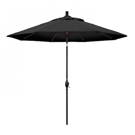 California Umbrella Patio Umbrella, Octagon, 101" H, Olefin Fabric, Black 194061033395
