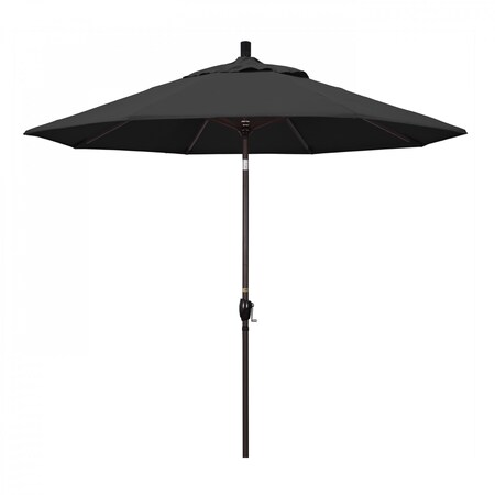 California Umbrella Patio Umbrella, Octagon, 101" H, Pacifica Fabric, Black 194061033555