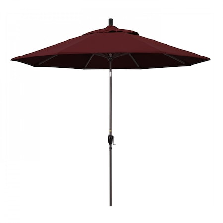 California Umbrella Patio Umbrella, Octagon, 101" H, Pacifica Fabric, Burgundy 194061033630
