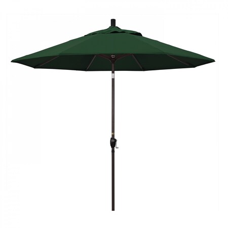 California Umbrella Patio Umbrella, Octagon, 101" H, Pacifica Fabric, Hunter Green 194061033661