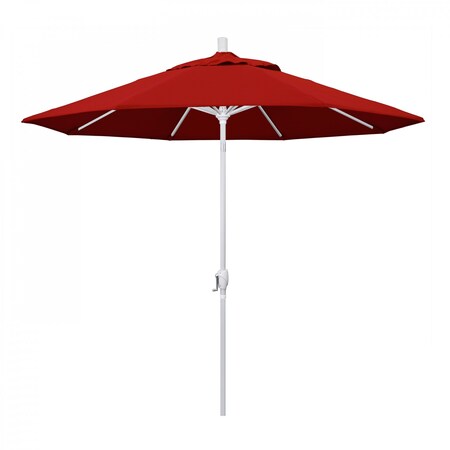 California Umbrella Patio Umbrella, Octagon, 101" H, Sunbrella Fabric, Jockey Red 194061033807