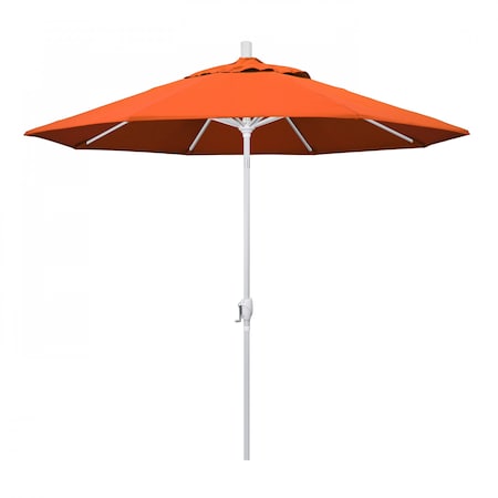 California Umbrella Patio Umbrella, Octagon, 101" H, Sunbrella Fabric, Tangerine 194061033845