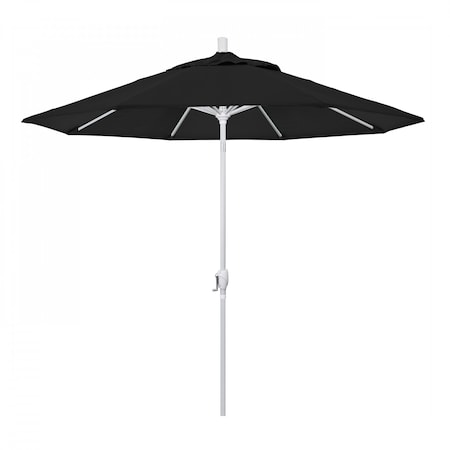 California Umbrella Patio Umbrella, Octagon, 101" H, Sunbrella Fabric, Black 194061033869