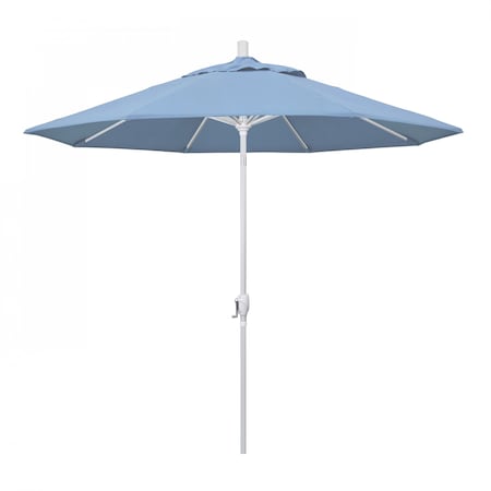 California Umbrella Patio Umbrella, Octagon, 101" H, Sunbrella Fabric, Air Blue 194061033876
