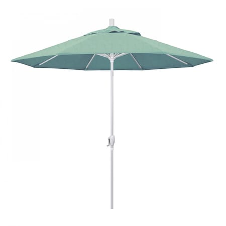 California Umbrella Patio Umbrella, Octagon, 101" H, Sunbrella Fabric, Spa 194061033883