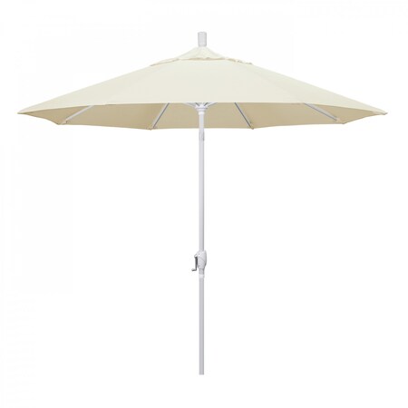 California Umbrella Patio Umbrella, Octagon, 101" H, Sunbrella Fabric, Canvas 194061034002