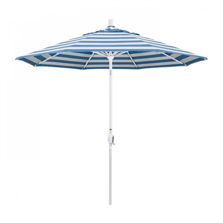 California Umbrella Patio Umbrella, Octagon, 101" H, Sunbrella Fabric, Cabana Regatta 194061034156