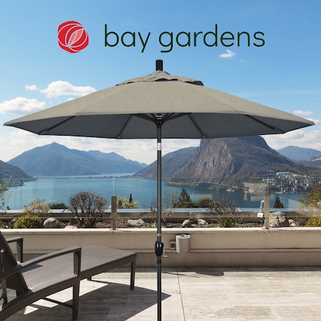 California Umbrella Patio Umbrella, Octagon, 101" H, Sunbrella Fabric, Spectrum Dove 194061034644