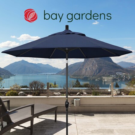 California Umbrella Patio Umbrella, Octagon, 101" H, Sunbrella Fabric, Spectrum Indigo 194061034651