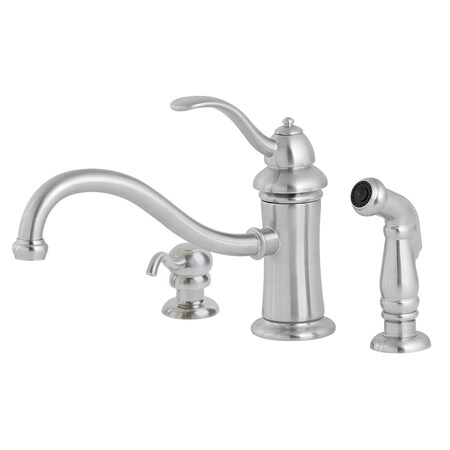 Pfister 8" Mount, Residential 2 or 3 Hole Marielle Single Handle Kitchen Faucet St GT34-PTSS