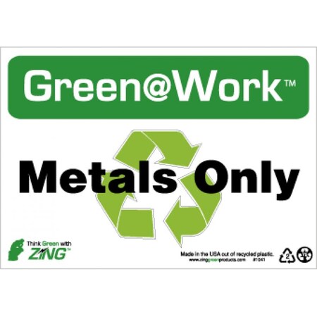 Nmc Metals Only, 7x10, Recycle Plastic GW1041