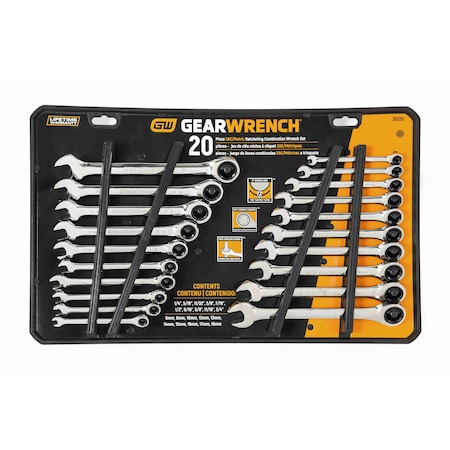 Gearwrench Ratcheting Combination Wrench 20 PC Set 35720-06