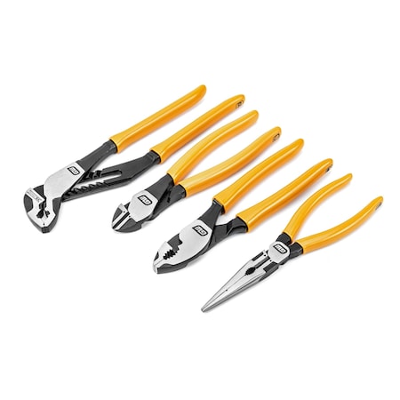 Gearwrench 4 Piece PITBULL Mixed Dual Material Plier Set 82203-06