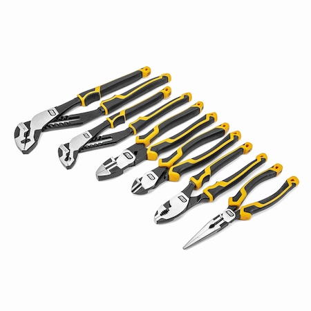 Gearwrench 6 Piece PITBULL Dual Material Mixed Plier Set 82204C-06