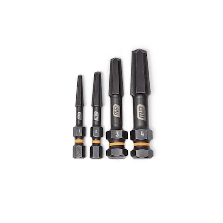 kokunon❣️ Gearwrench Bolt Biter Screw Extractor Set, 4Pc. 84787 | Zoro