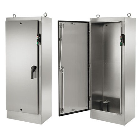 Nvent Hoffman General Purpose Single-Door Free-Stand Disconnect, Type 4X, 72.13x32.5 A72HXS3224SSLPQT