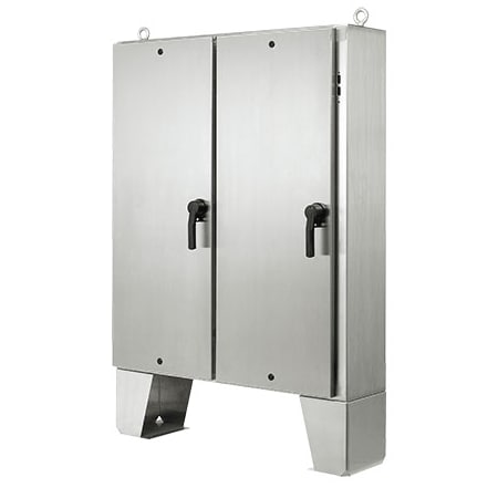Nvent Hoffman 3 Point Latch with Padlock Handle, 1/4 Turn Latch Electrical Enclosures, 72.06 in H, 24.06 in D A72HX7324SSLPQT