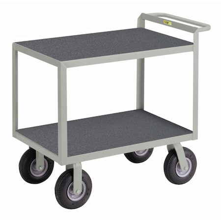 Little Giant Utility Cart, 12 ga. Steel/Vinyl (Shelf), 1200 lb GL24489PM