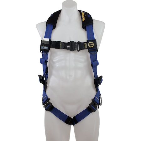 Werner H0330 Harness, M/L, 425 lb, Quick-Connect Chest/ Quick-Connect Leg Straps, Back, Hips D-Ring H033002