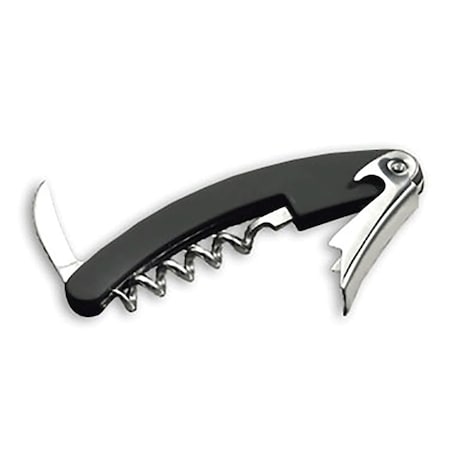 Tablecraft Wine Key Corkscrew, Blk Handle H1230C