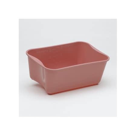 Medegen Medical Products Basin, Wash, Rectangle, 3.5qt., Rose, PK100 H361-10
