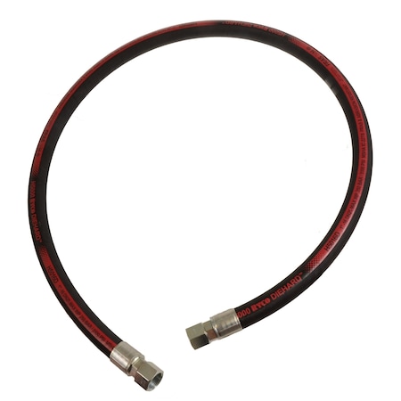 Ryco Hose, 1"x18", 5100 psi, FemalexFemaleJic H5016D-018-70407040-2121