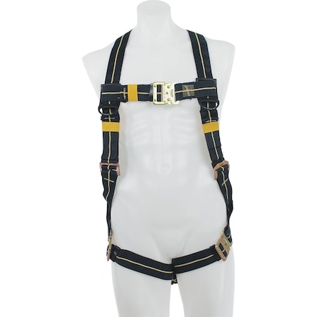 Werner H9130 Harness, XL, 425 lb, Quick-Connect Chest/ Quick-Connect Leg Straps, Back D-Ring H913004