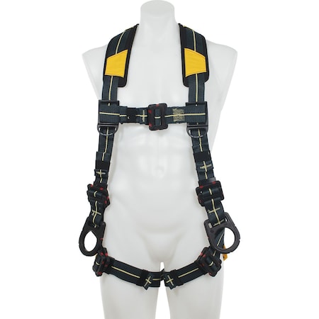 Werner H9340 Harness, S, 425 lb, Mating Chest/ Mating Leg Straps, Back, Hips D-Ring H934001
