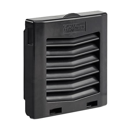 Nvent Hoffman HG Filter Fan Exhaust Grilles, Black, ABS HG0400403