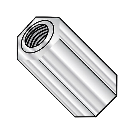 Zoro Select 6-32X9/16 #3/8 HEX FEMALE STANDOFF ALUMINUM 370906HFA