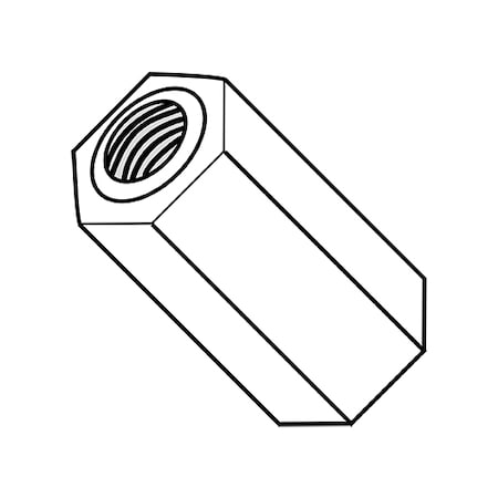 Zoro Select Hex Standoff, #6-32 Thrd Sz, 1/2 in L, Nylon 5/16" Hex W, 1000 PK 310806HFN